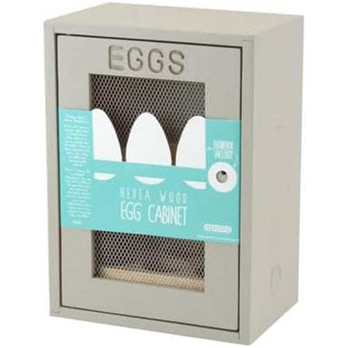Apollo Rubberwood Egg Cabinet for 12 Eggs - Grey