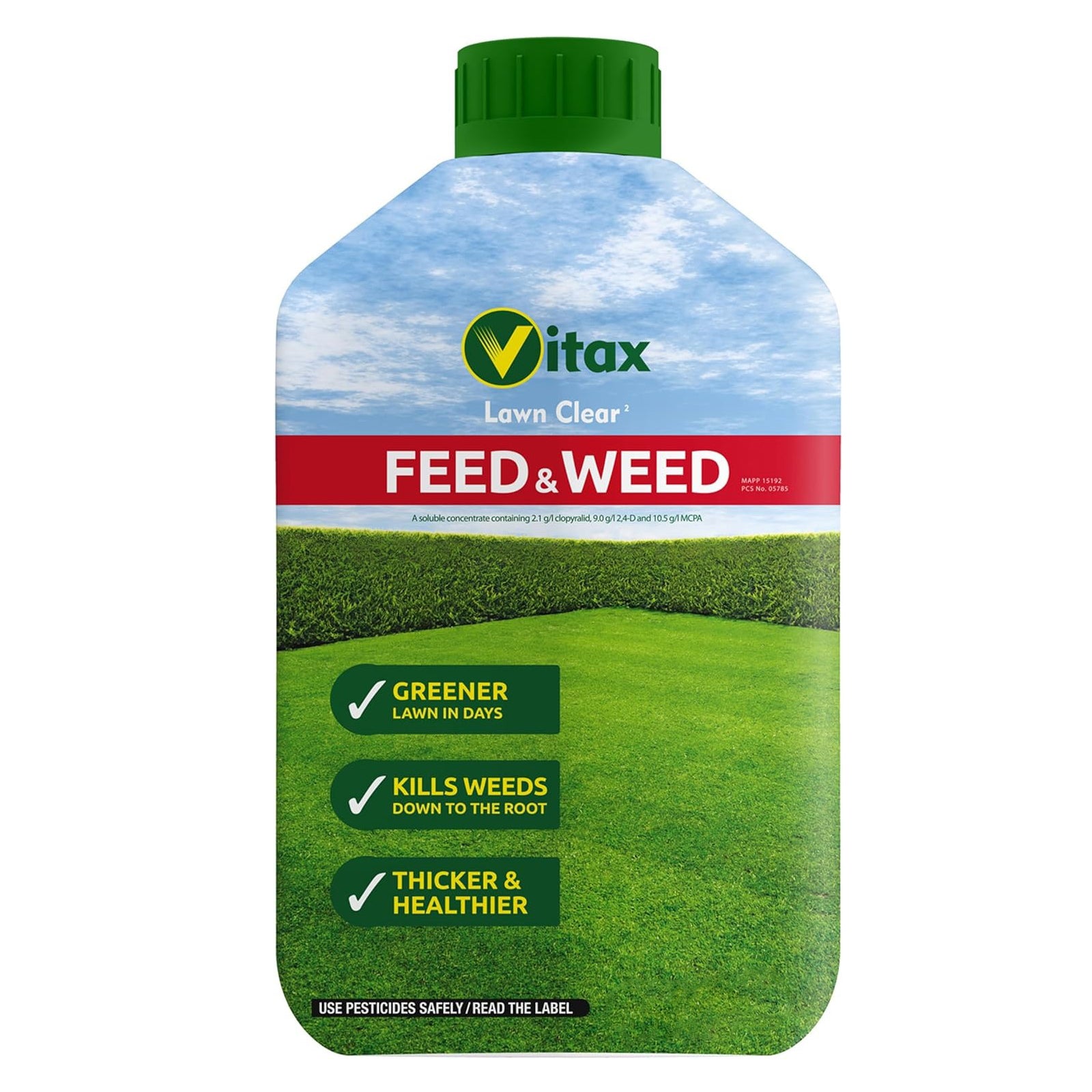 Vitax Lawn Care Liquid Feed & Weed - 500ml