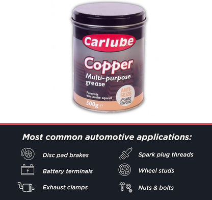 Carlube Copper Multi-Purpose Grease - 500ml