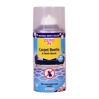 Zero In Carpet Beetle & Moth Bomb 150ml Aerosol ZER987