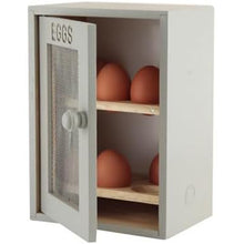Apollo Rubberwood Egg Cabinet for 12 Eggs - Grey