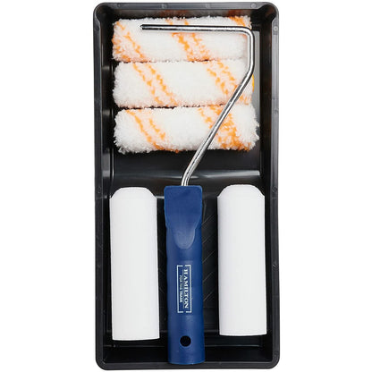 Hamilton 4" Mini Mixed Paint Roller Set - 7 Piece