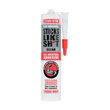 Evo-Stik Sticks Like Sh*t All Weather Grab Adhesive Clear - 290ml Cartridge