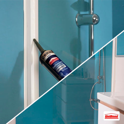 UniBond Anti-Mould Kitchen & Bathroom Sanitary Silicone Sealant 280ml Cartridge - White