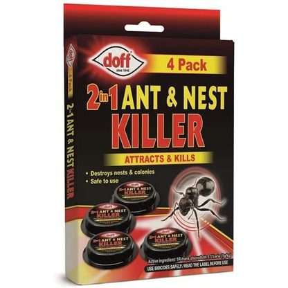 Doff 2 in 1 Ant & Nest Killer Pre Baited Traps - 4 Pack