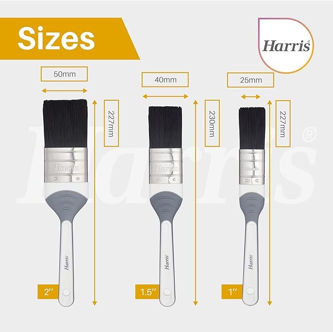 Harris Seriously Good Woodwork Gloss Paint Brush Set Pack 3