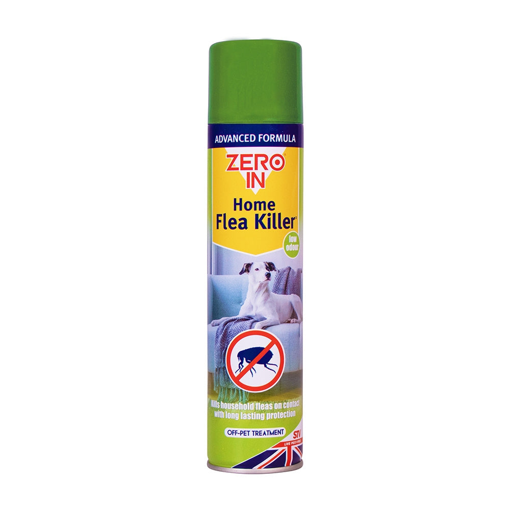Zero In Home Flea Spray Killer Aerosol 300ml ZER026
