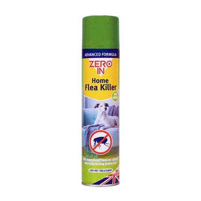 Zero In Home Flea Spray Killer Aerosol 300ml ZER026