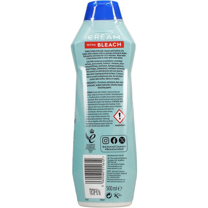 Astonish Cream Cleaner With Bleach 500ml