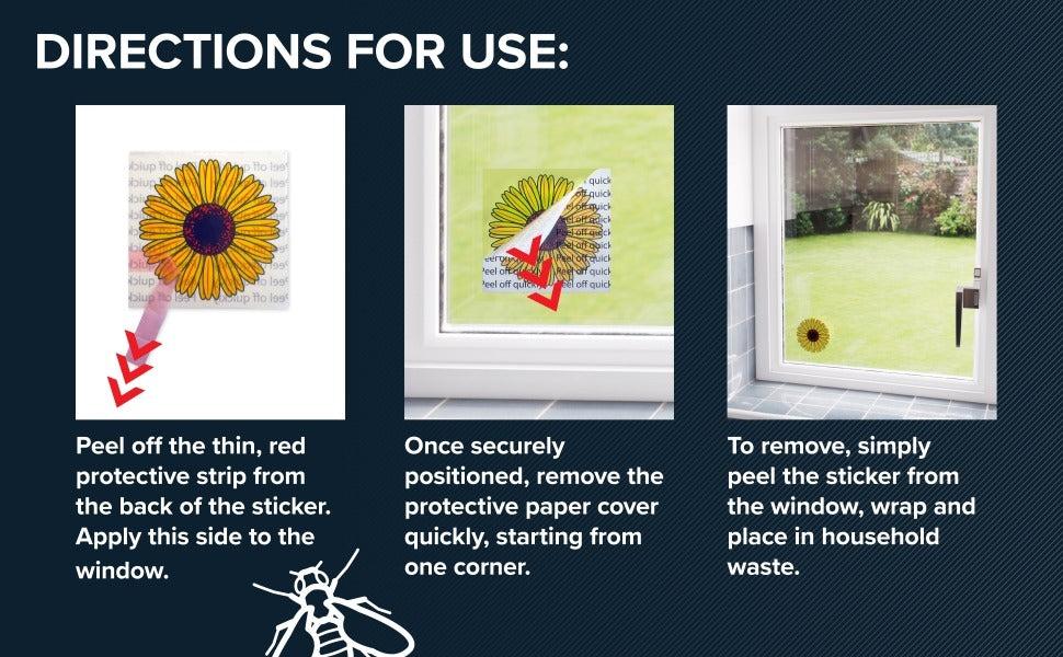 Rentokil Advanced Fly Trap Window Sticker 4 Pack