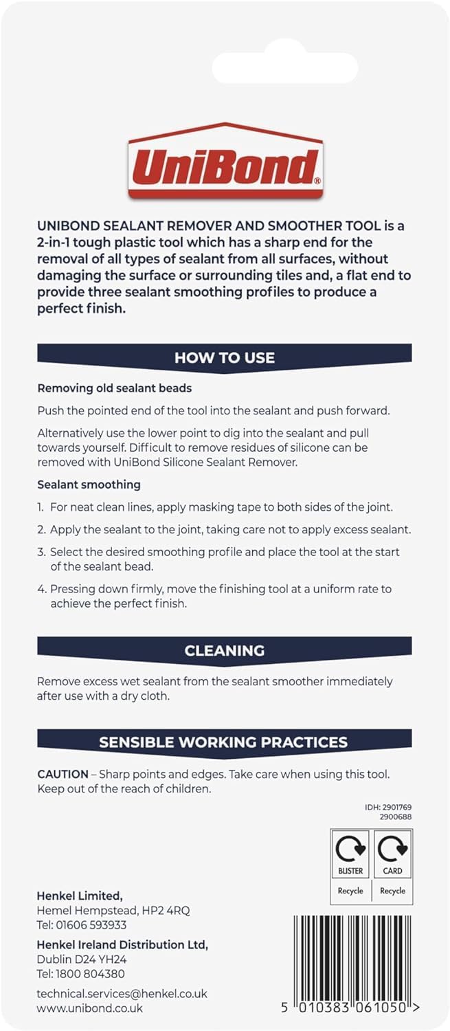 UniBond 2 In 1 Sealant Remover & Smoother Tool