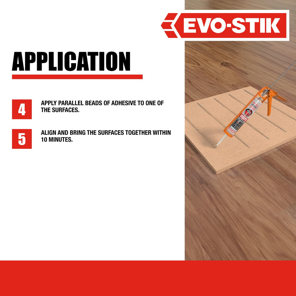 Evo-Stik Sticks Like Sh*t All Weather Grab Adhesive Clear - 290ml Cartridge