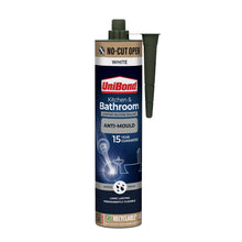 UniBond Anti-Mould Kitchen & Bathroom Sanitary Silicone Sealant 280ml Cartridge - White
