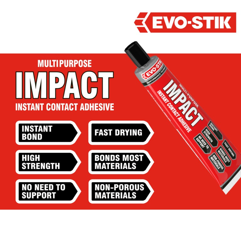 Evo-Stik Impact Instant Contact Adhesive Tube - 65g