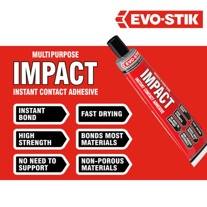 Evo-Stik Impact Instant Contact Adhesive Tube - 65g