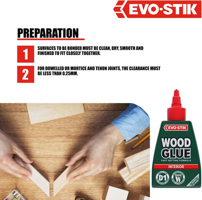 Evo-Stik Interior Wood Glue - 250ml 