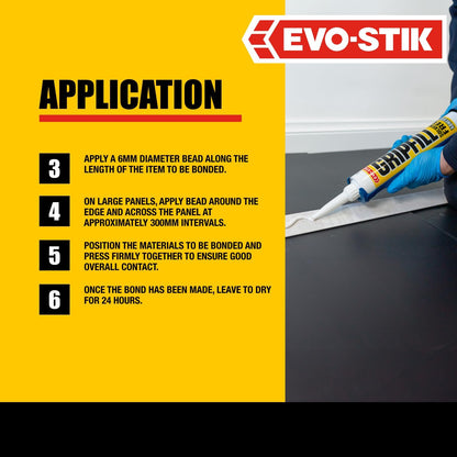 Evo-Stik Gripfill Solvent Free Grab Adhesive - 350ml Cartridge