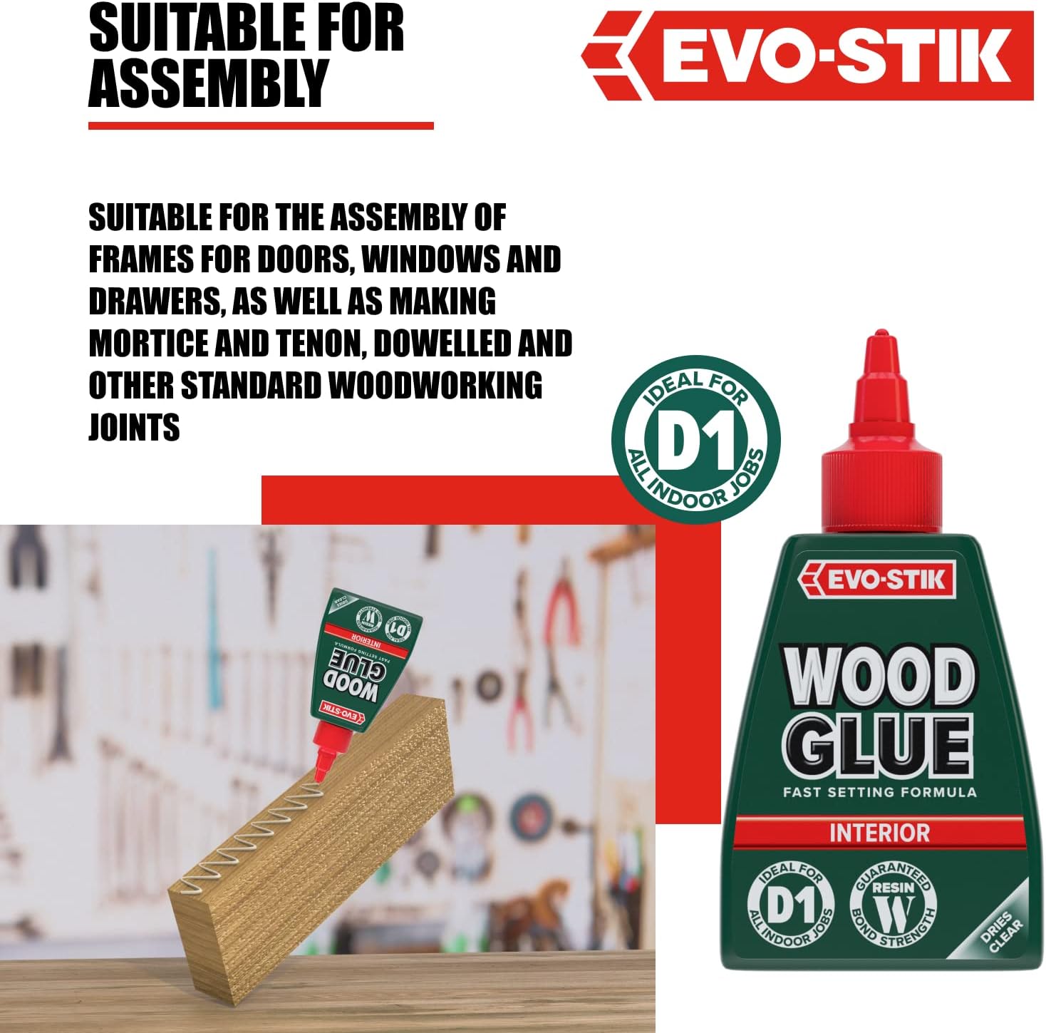 Evo-Stik Interior Wood Glue - 250ml 