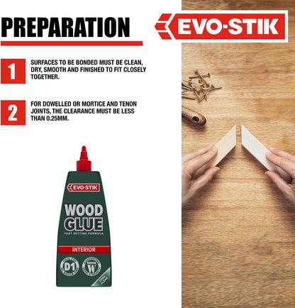 Evo-Stik Interior Wood Glue - 500ml 