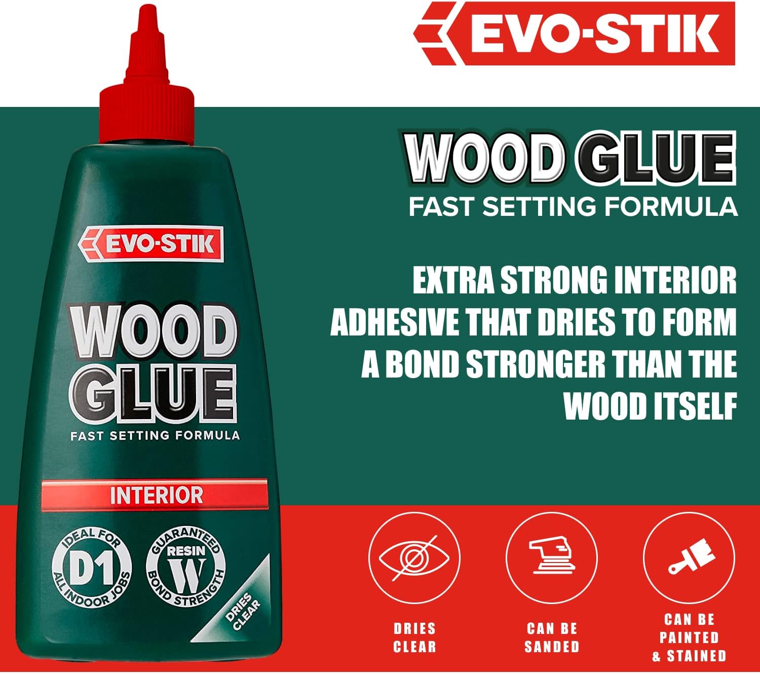 Evo-Stik Interior Wood Glue - 500ml 