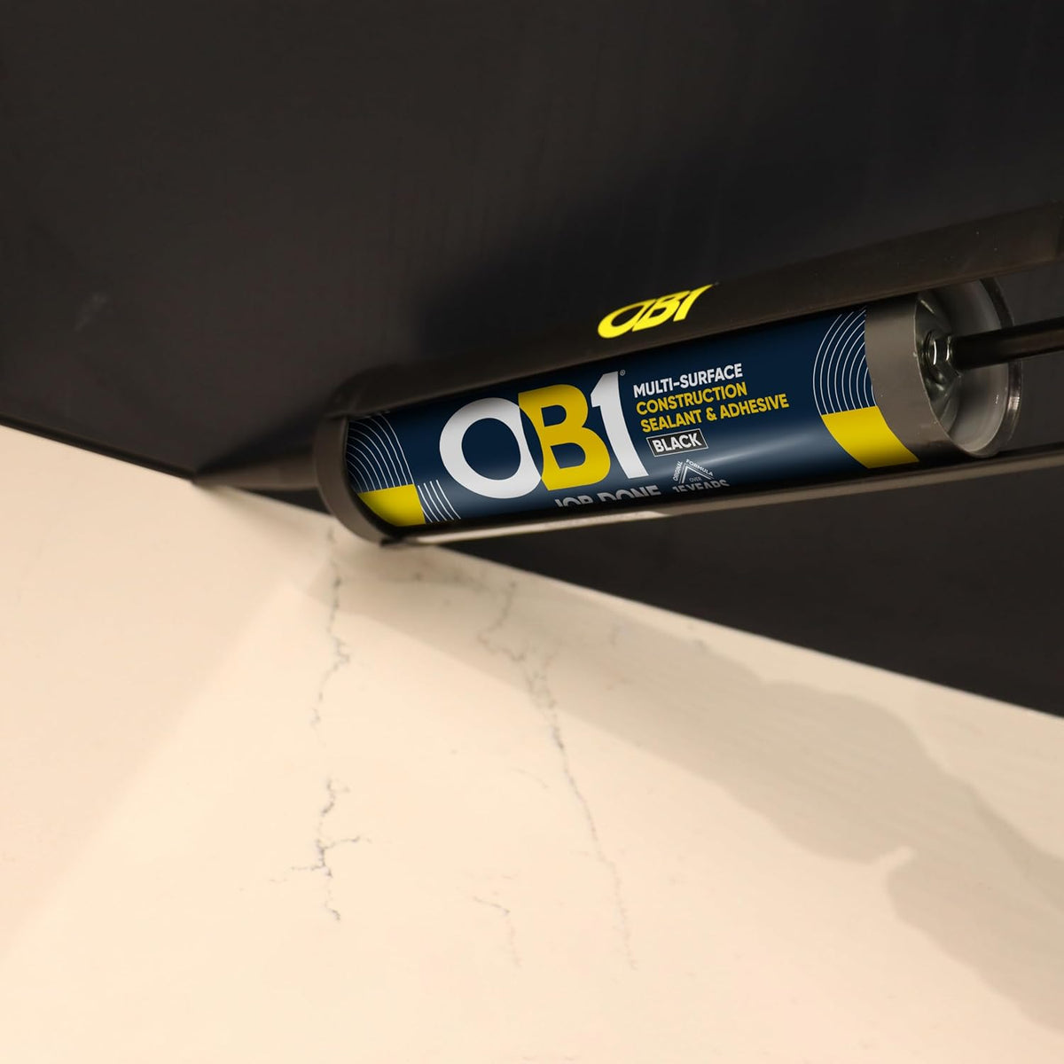 OB1 Construction Grab Adhesive & Sealant Cartridge - Black 290ml