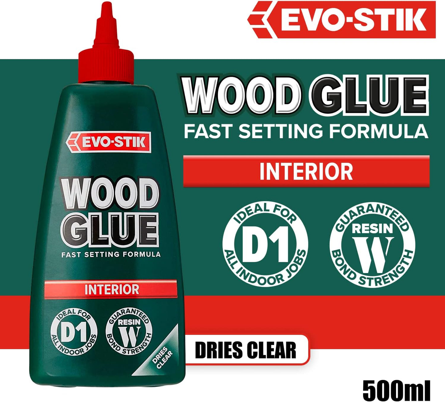 Evo-Stik Interior Wood Glue - 500ml 