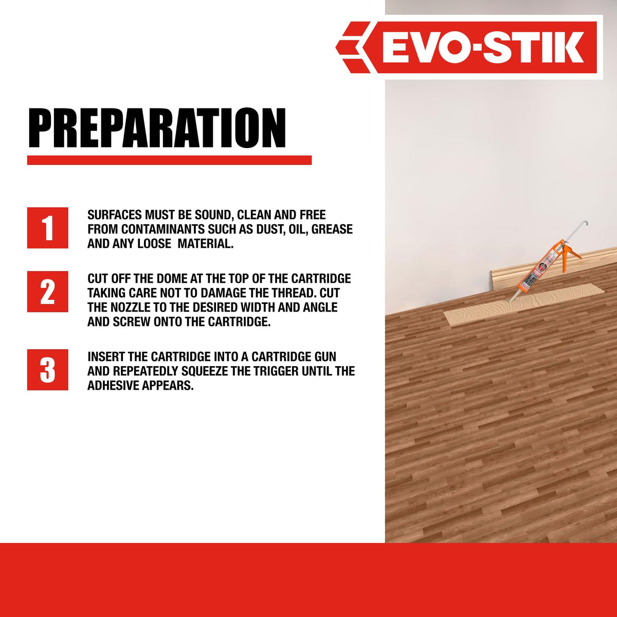 Evo-Stik Sticks Like Sh*t All Weather Grab Adhesive Clear - 290ml Cartridge