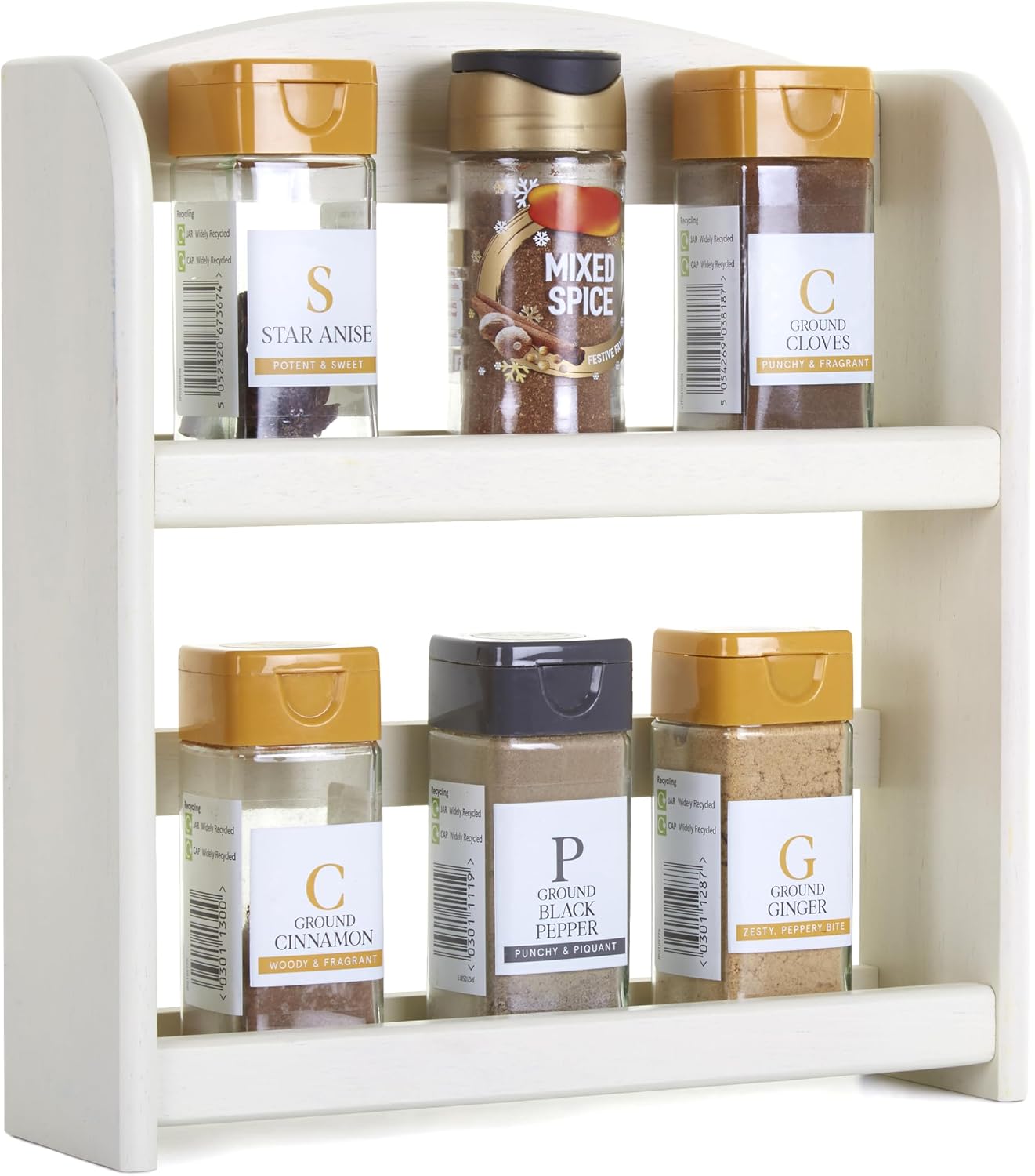 Apollo 2 Tier Spice Rack - Cream