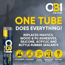 OB1 Construction Grab Adhesive & Sealant Cartridge - Black 290ml