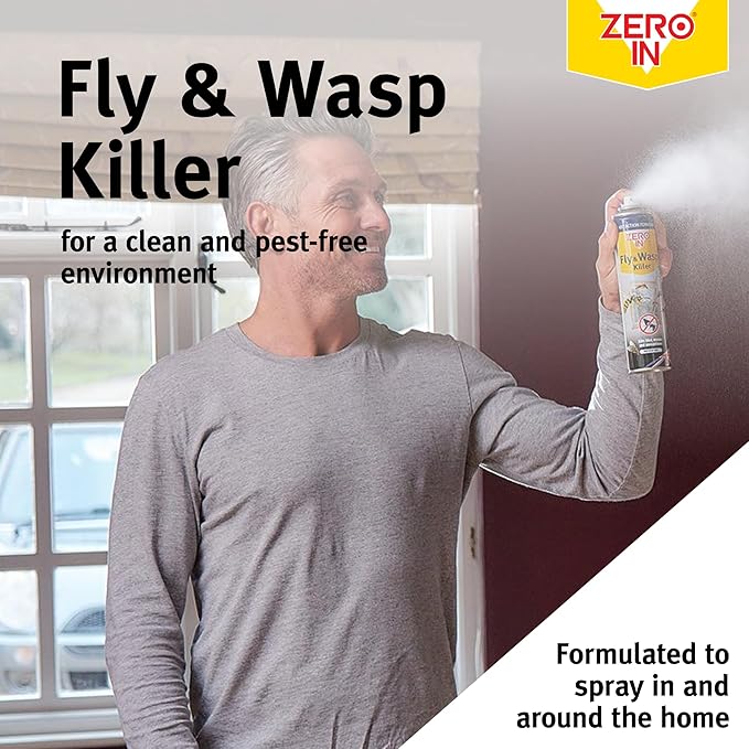 Zero In Fly & Wasp Killer 300ml Aerosol