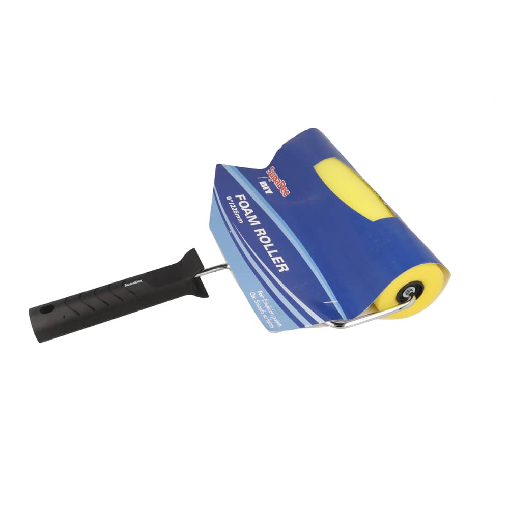 SupaDec 9" Foam Paint Roller Sleeve and Frame 
