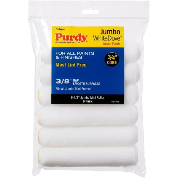 Purdy White Dove Jumbo Mini Roller Sleeves 6 Pack 