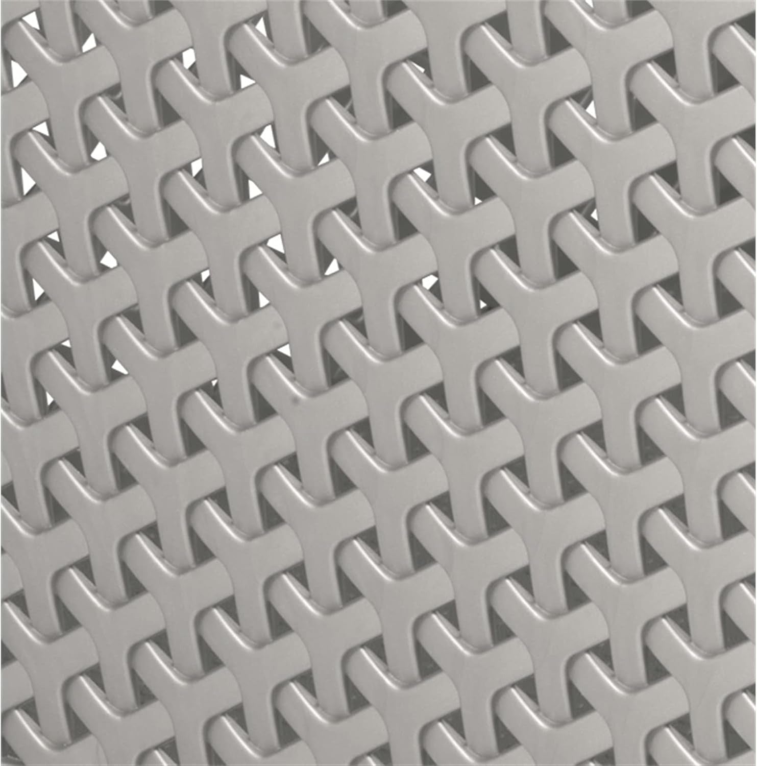 Curver Small Round Rattan Storage Basket - Grey