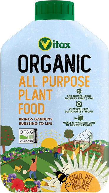Vitax Organic All Purpose Plant Food 1 Litre Bottle