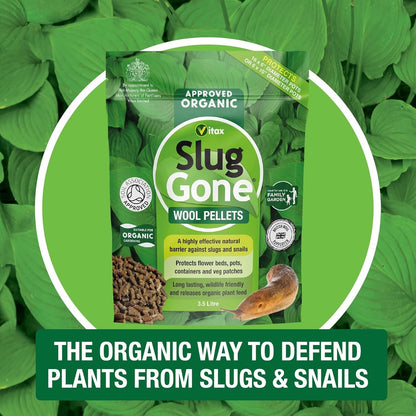Vitax Slug Gone Wool Pellets - 3.5L