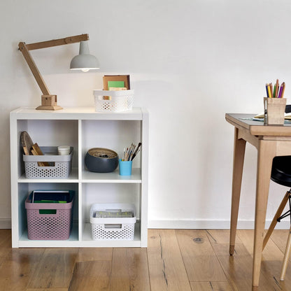 Curver Infinity Dots Medium Storage Basket 11 Litre - White