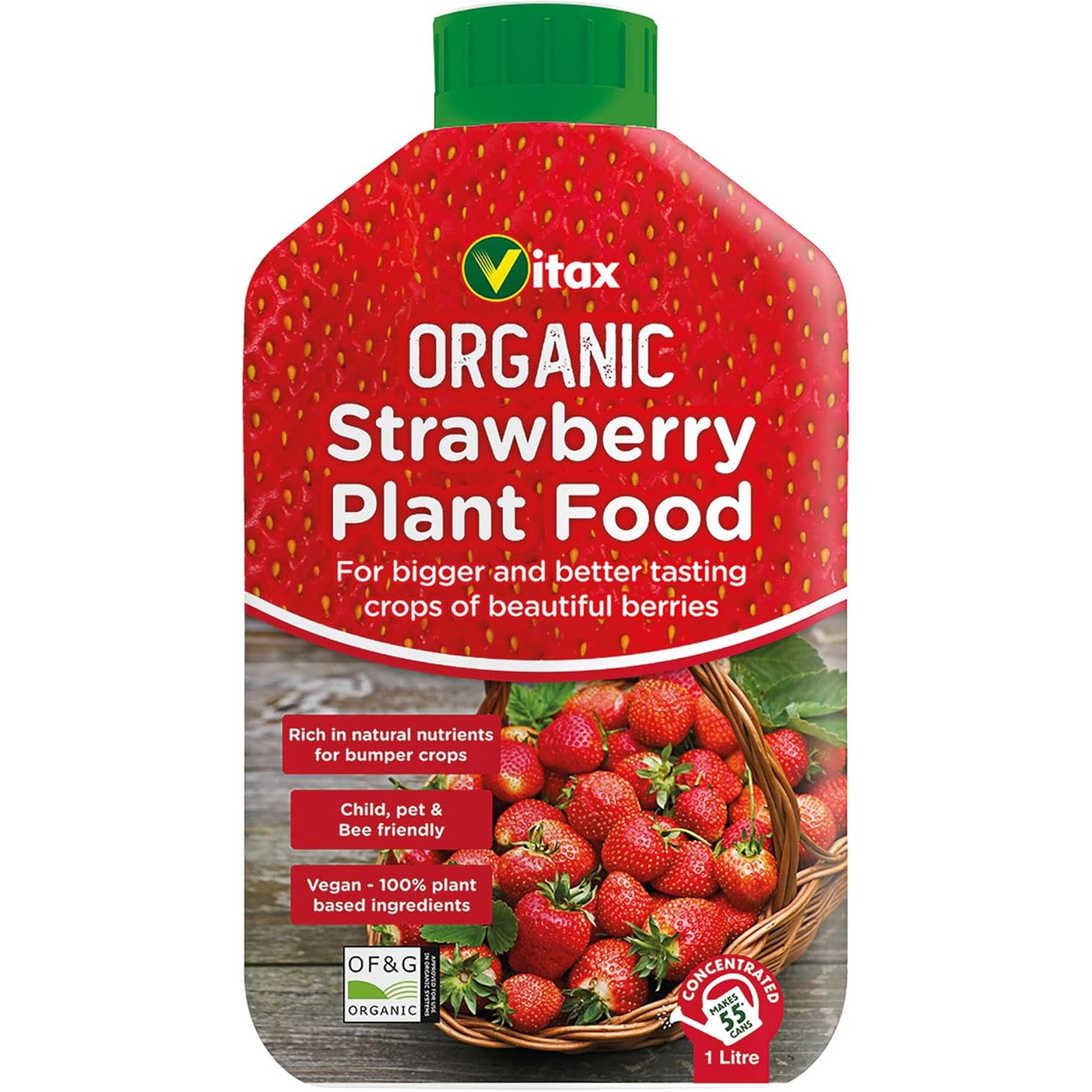 Vitax Organic Strawberry Fertiliser Liquid Feed 1 Litre