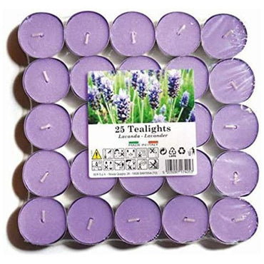 Price's Scented Tea Lights Pack of 25 - Lavender