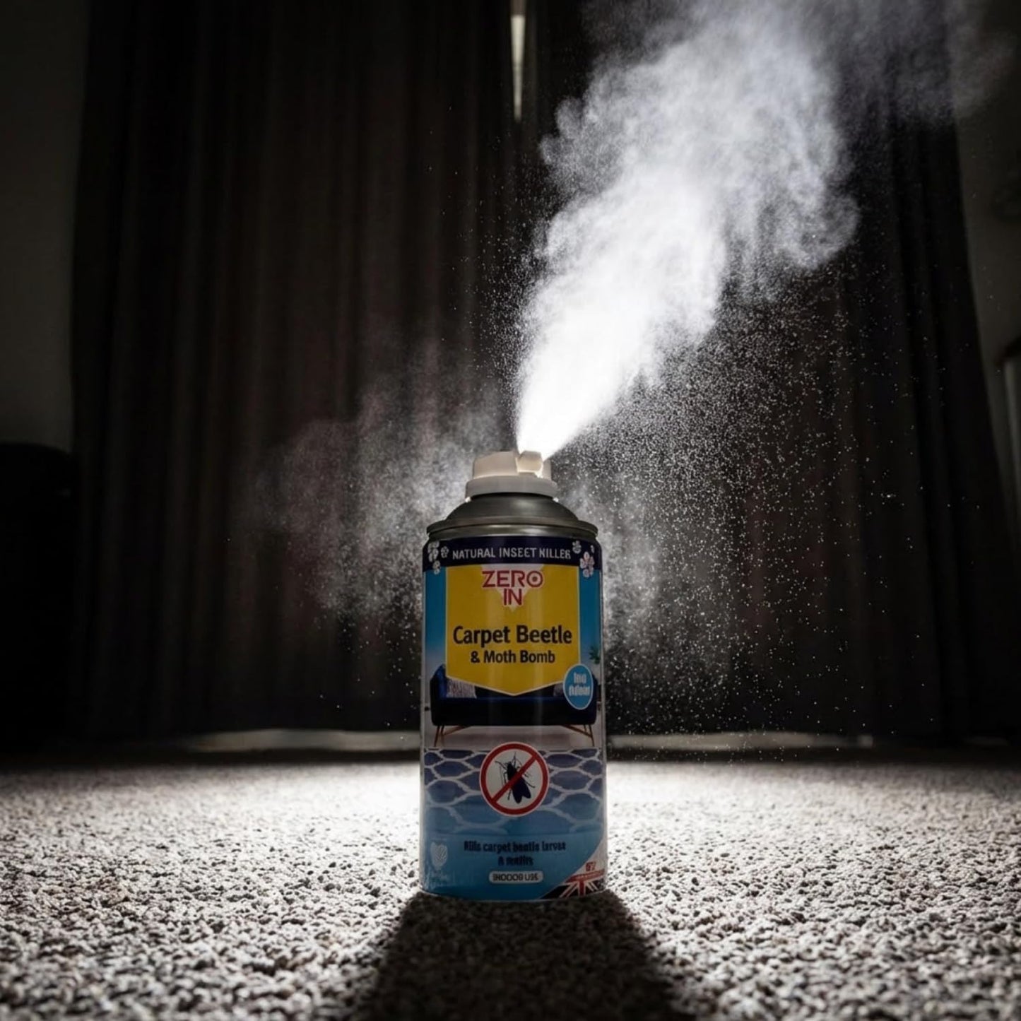 Zero In Carpet Beetle & Moth Bomb 150ml Aerosol ZER987