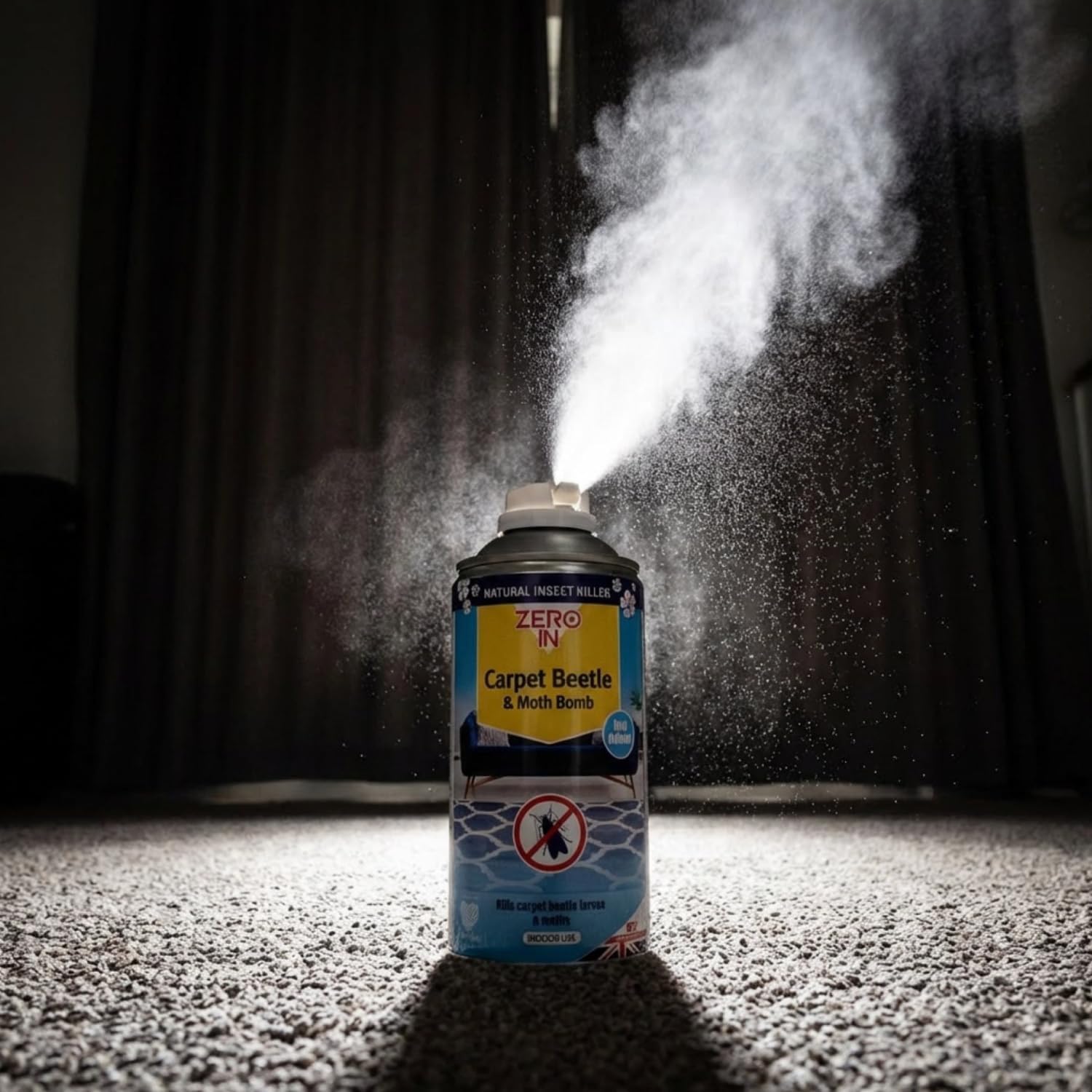 Zero In Carpet Beetle & Moth Bomb 150ml Aerosol ZER987