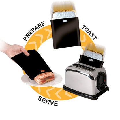 Toasting Bags - Reusable 300 times - 2 Bags