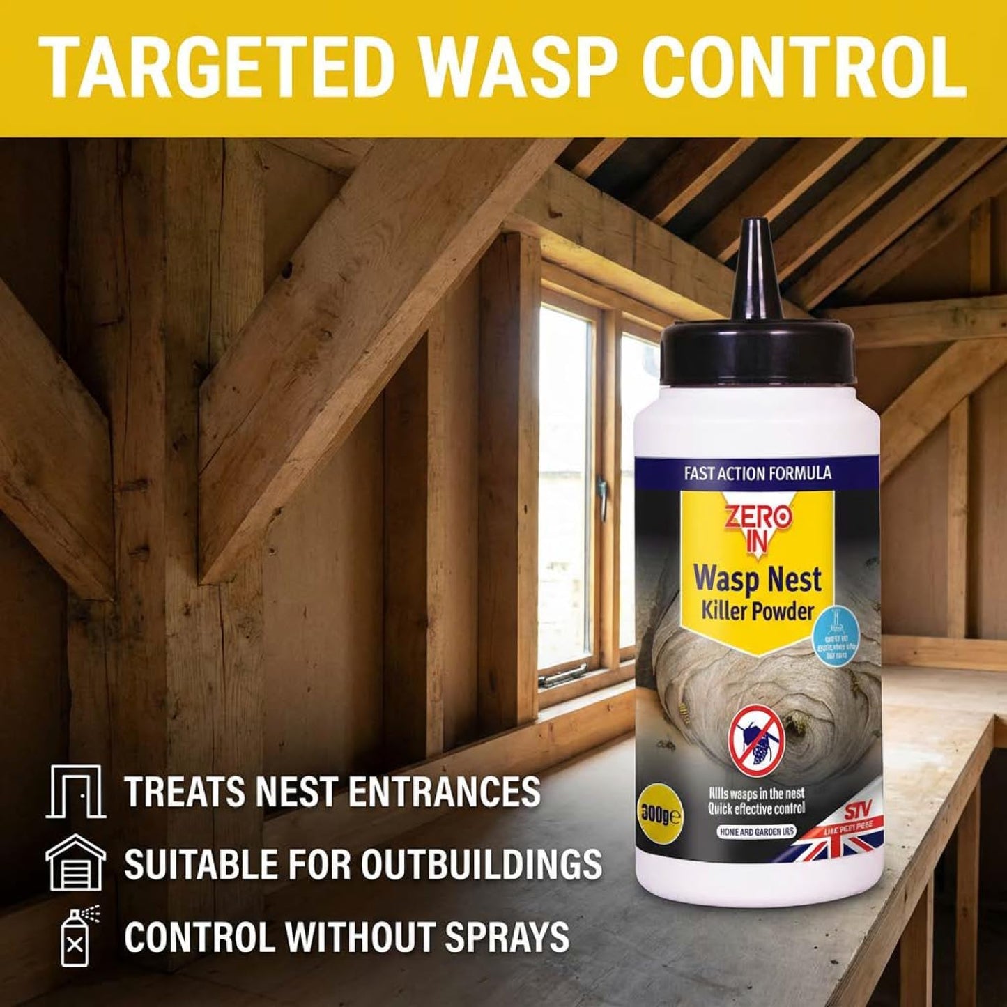 Zero In Wasp Nest Killer Powder 300g STV910