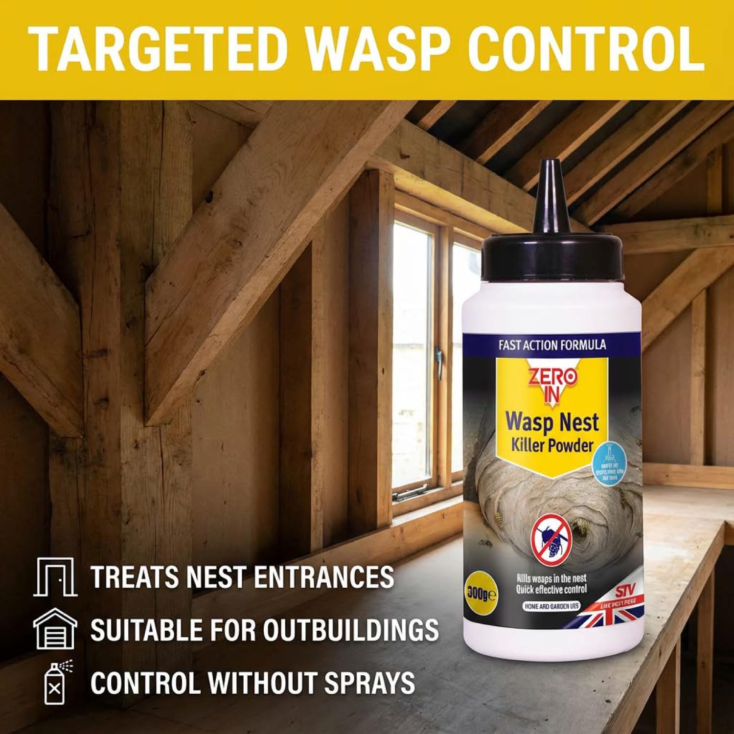Zero In Wasp Nest Killer Powder 300g STV910