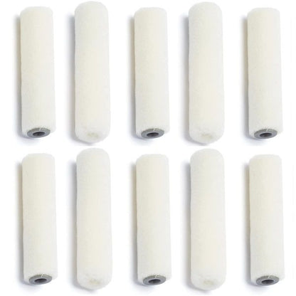 Harris Seriously Good Woodwork Stain & Varnish 4" Mini Paint Roller Sleeves - 10 Pack