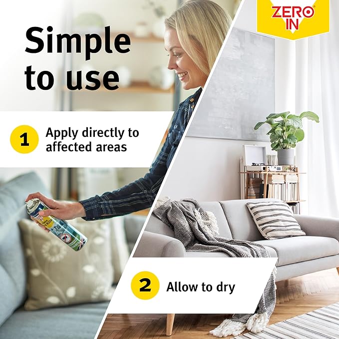 Zero In Home Flea Spray Killer Aerosol 300ml ZER026