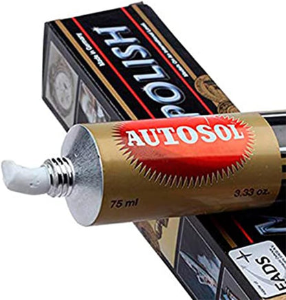 Autosol Brilliant Chrome Aluminium & Metal Polish Tube - 75ml 