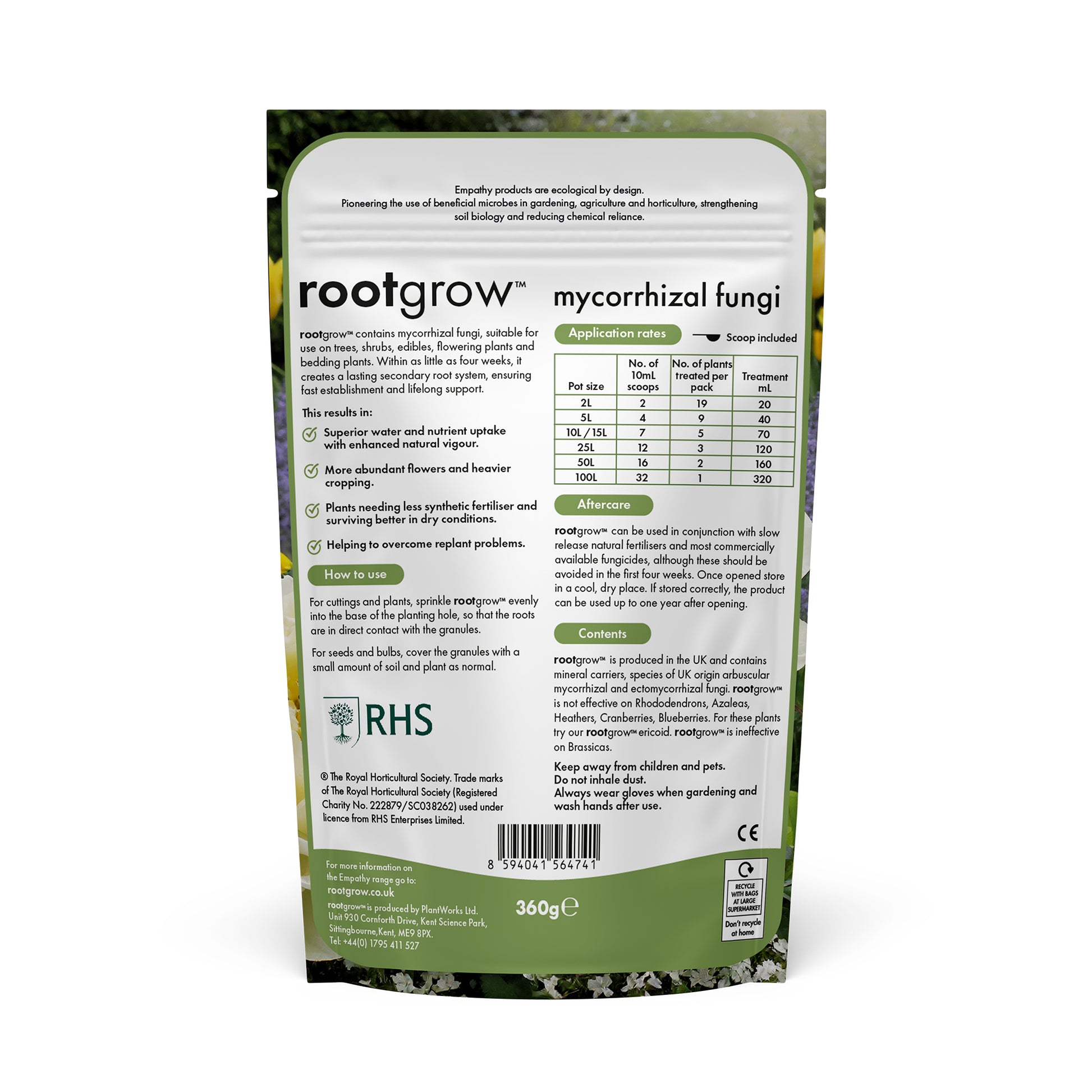 Empathy Rootgrow Mycorrhizal Fungi 360g