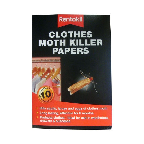 Rentokil Clothes Moth Killer Papers Pack of 10