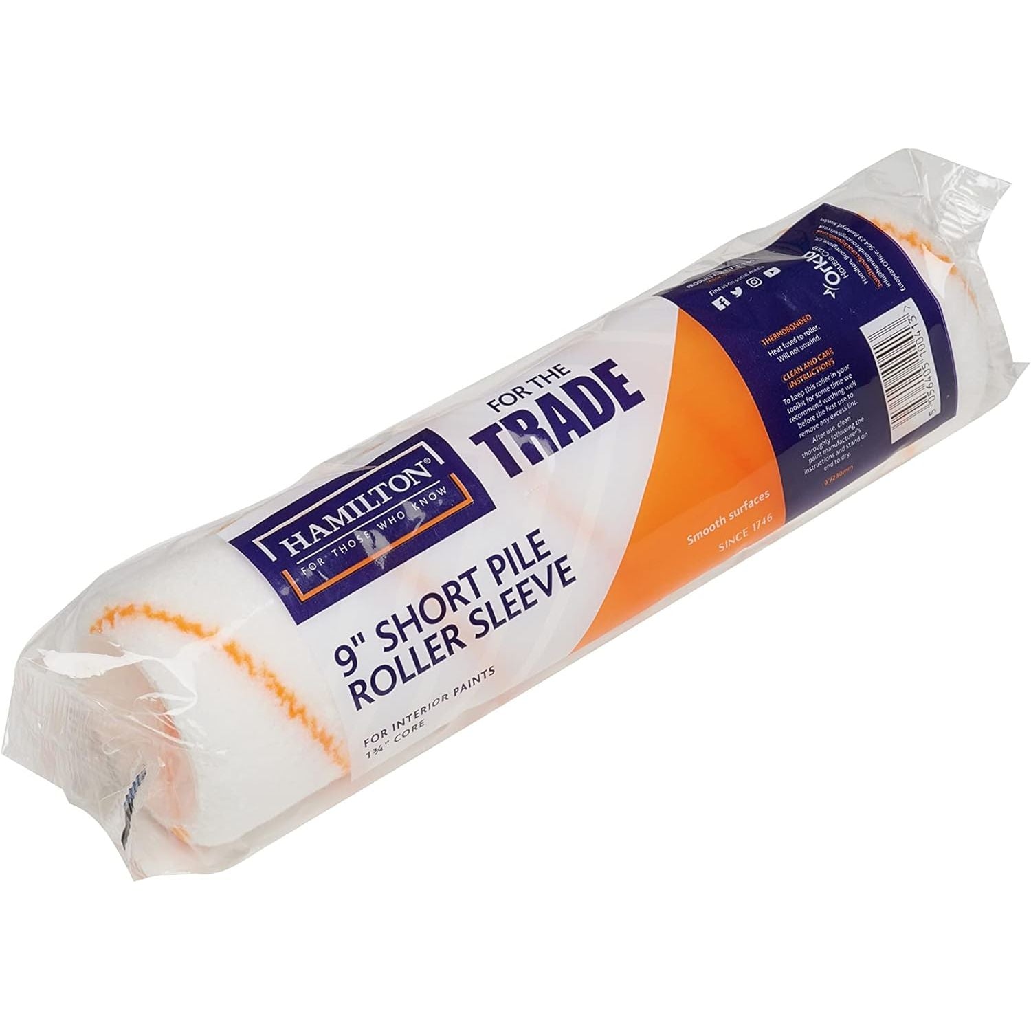 Hamilton 9" Short Pile Paint Roller Sleeve 