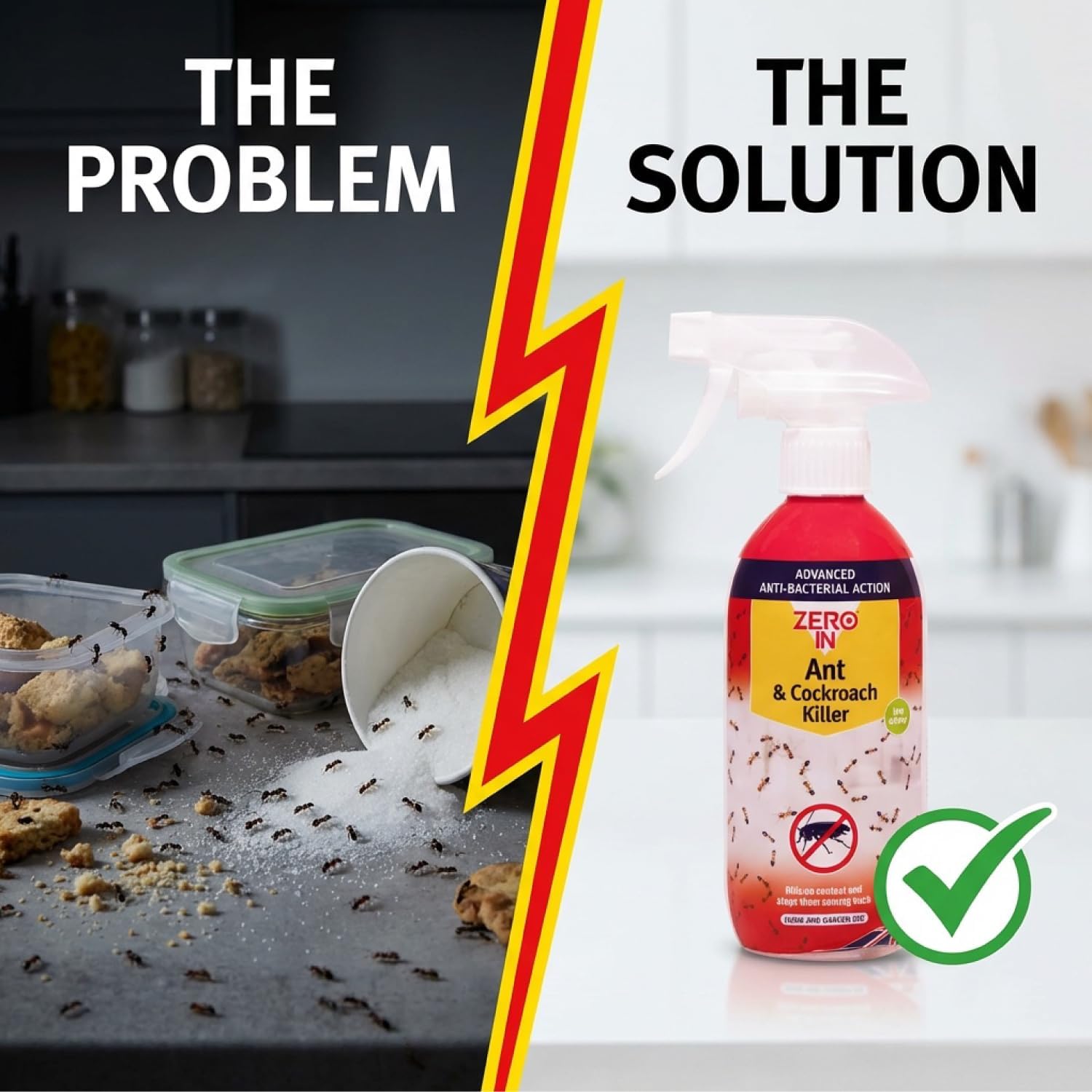 Zero In Ant & Cockroach Killer - 500ml